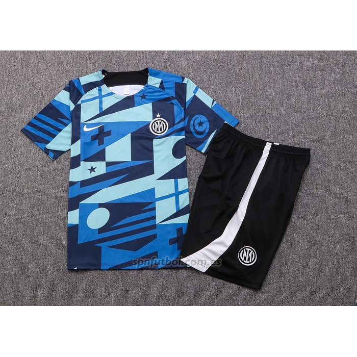 Chandal del Inter Milan Manga Corta 2022-2023 Azul - Pantalon Corto